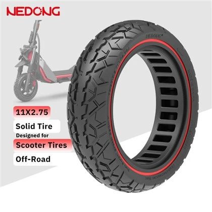 Nedong Airless Honeycomb Rims Solid Tires 11x2.75 för NineBot ZT3